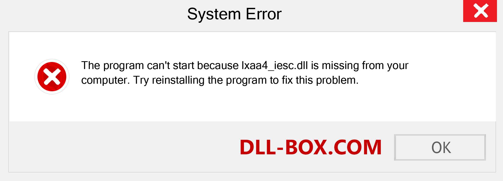  lxaa4_iesc.dll file is missing?. Download for Windows 7, 8, 10 - Fix  lxaa4_iesc dll Missing Error on Windows, photos, images